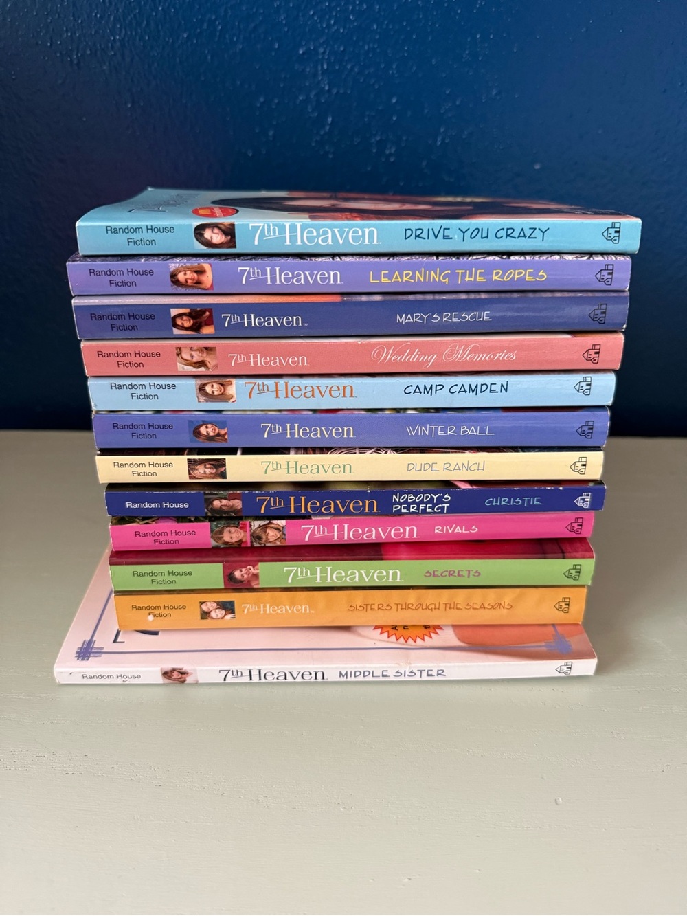 Lot of 12 7th Heaven Paperback Books TV Show Series Y2K Vintage Mary Lucy Camden